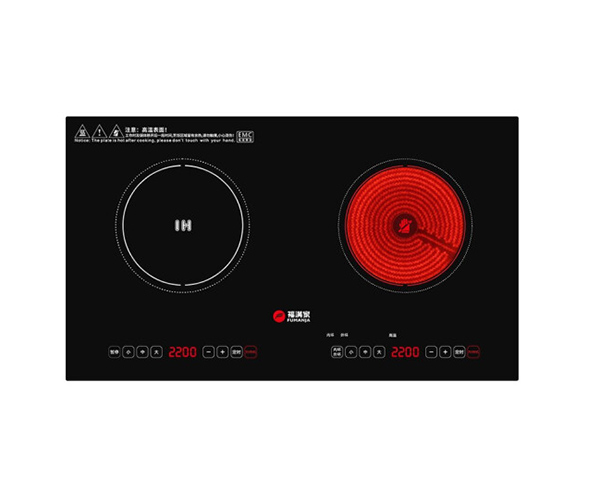 batway必威35T2電磁爐雙灶大功率3500W 一電一陶 雙頭電磁爐